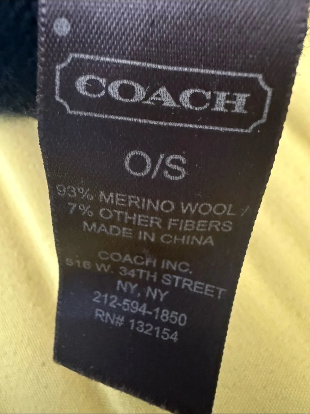 Coach Cream/Black Shimmering Gloves